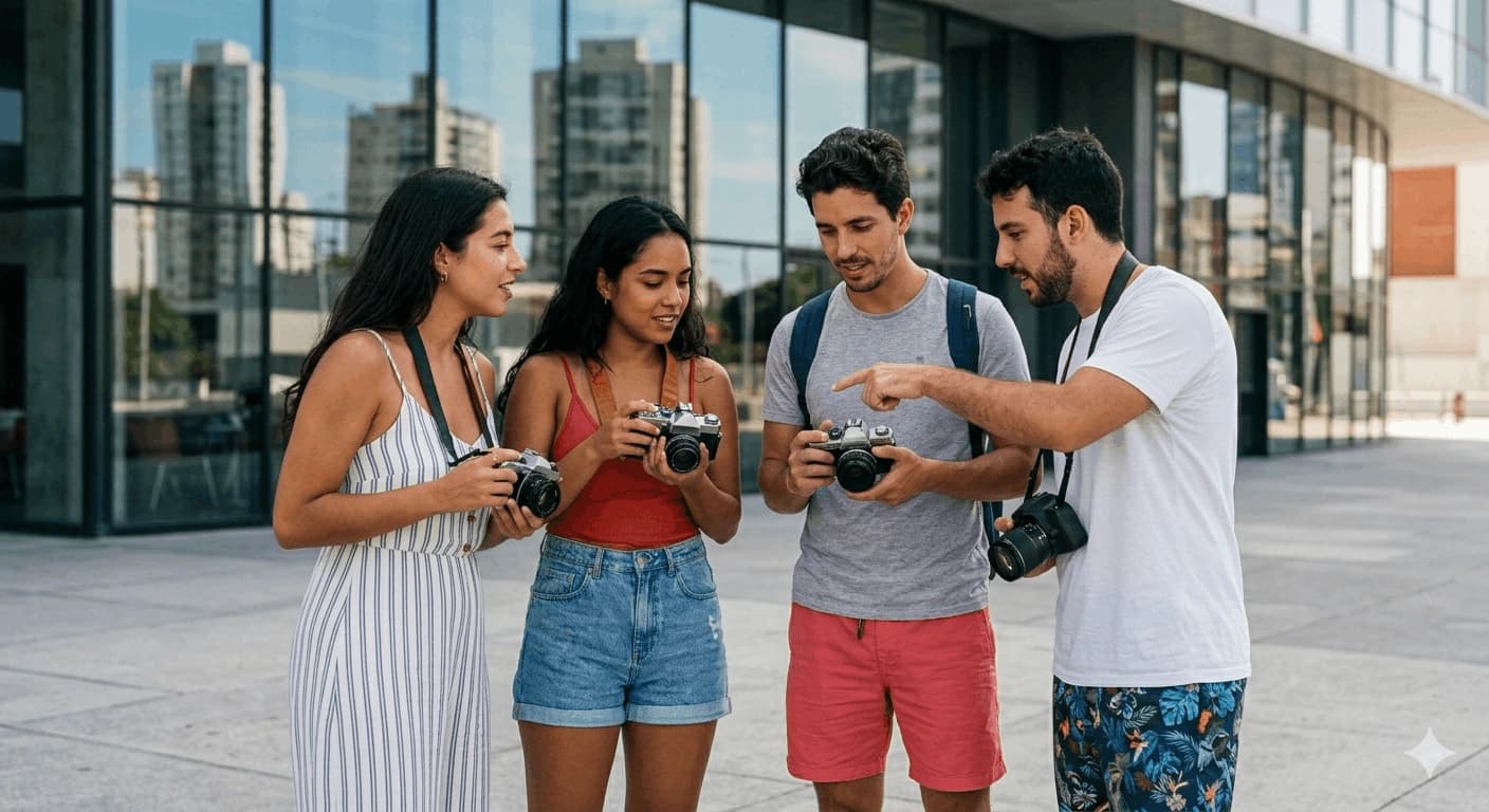 Groupe de personnes qui partagent un moment ensemble